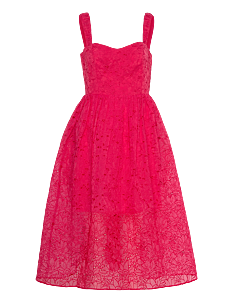 French Connection EMBROIDERED LACE STRAPPY DRESS - Kjoler - AZALEA / pink/rose