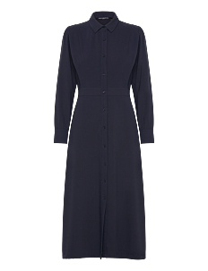 French Connection BRINA CREPE BUTTON DOWN DRESS - Kjoler - MARINE / navy