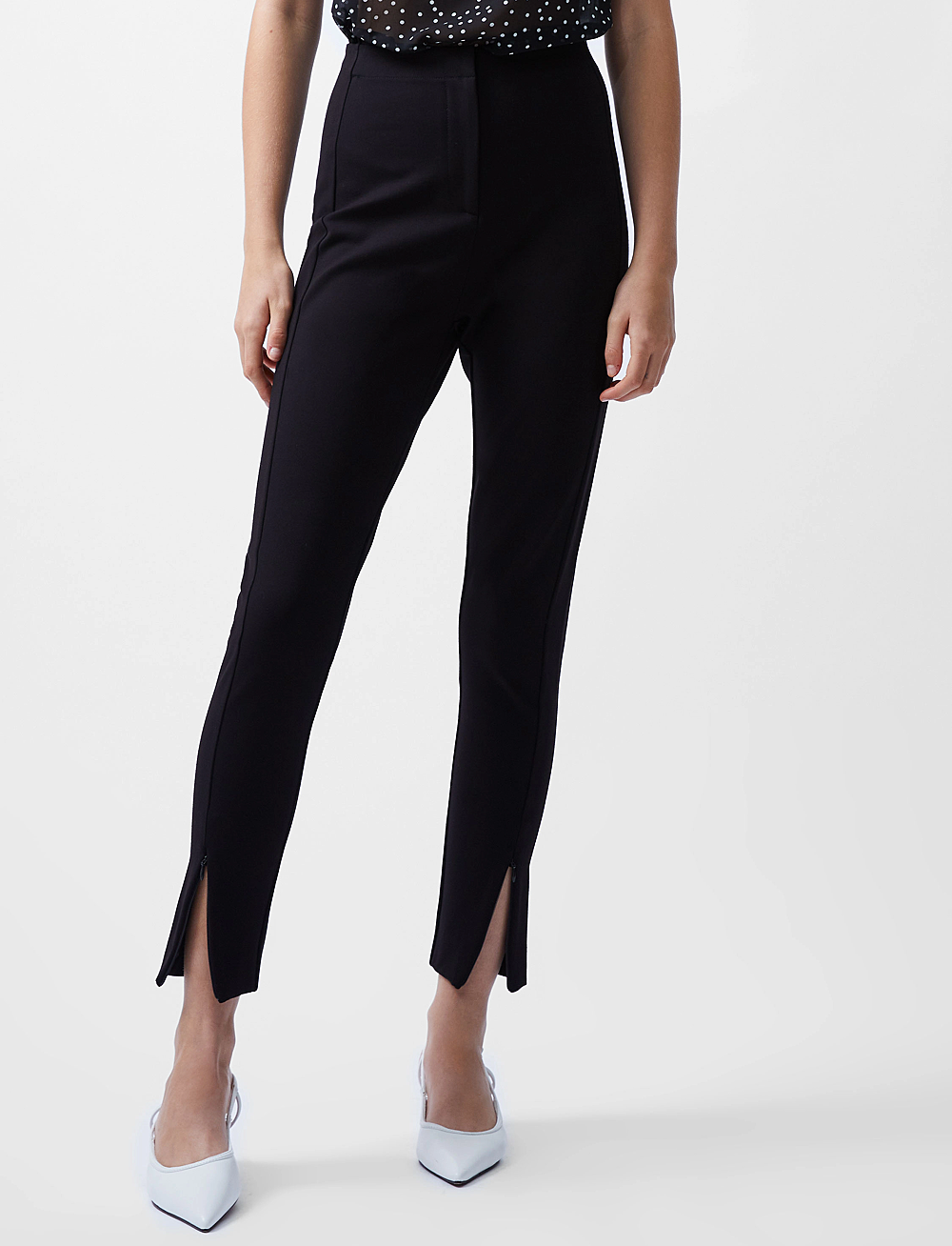 French Connection - XIA PONTE JERSEY LEGGINGS - leggings - blackout - 3