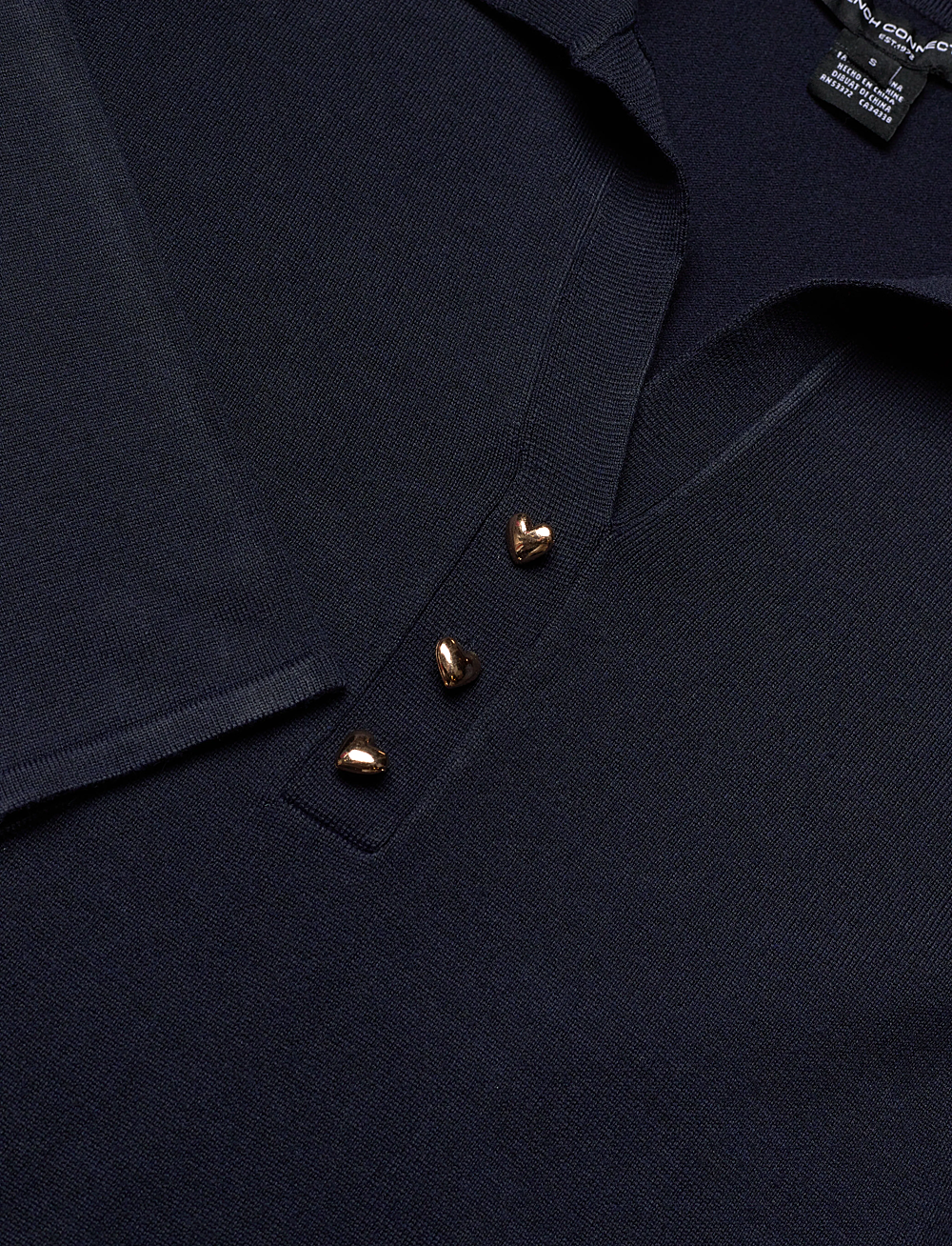 French Connection - LARRY V NECK POLO TOP - poloskjorter - navy - 2