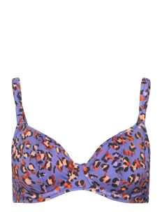 Freya SANTIAGO NIGHTS UW PLUNGE BIKINI TOP - Bikinier - LEOPARD / purple