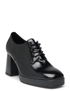 Gabor Laced shoe - Mokasiner med hæl - BLACK / black