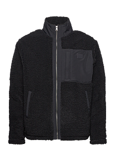 GANT FLEECE JACKET - Kolleksjoner - BLACK / black