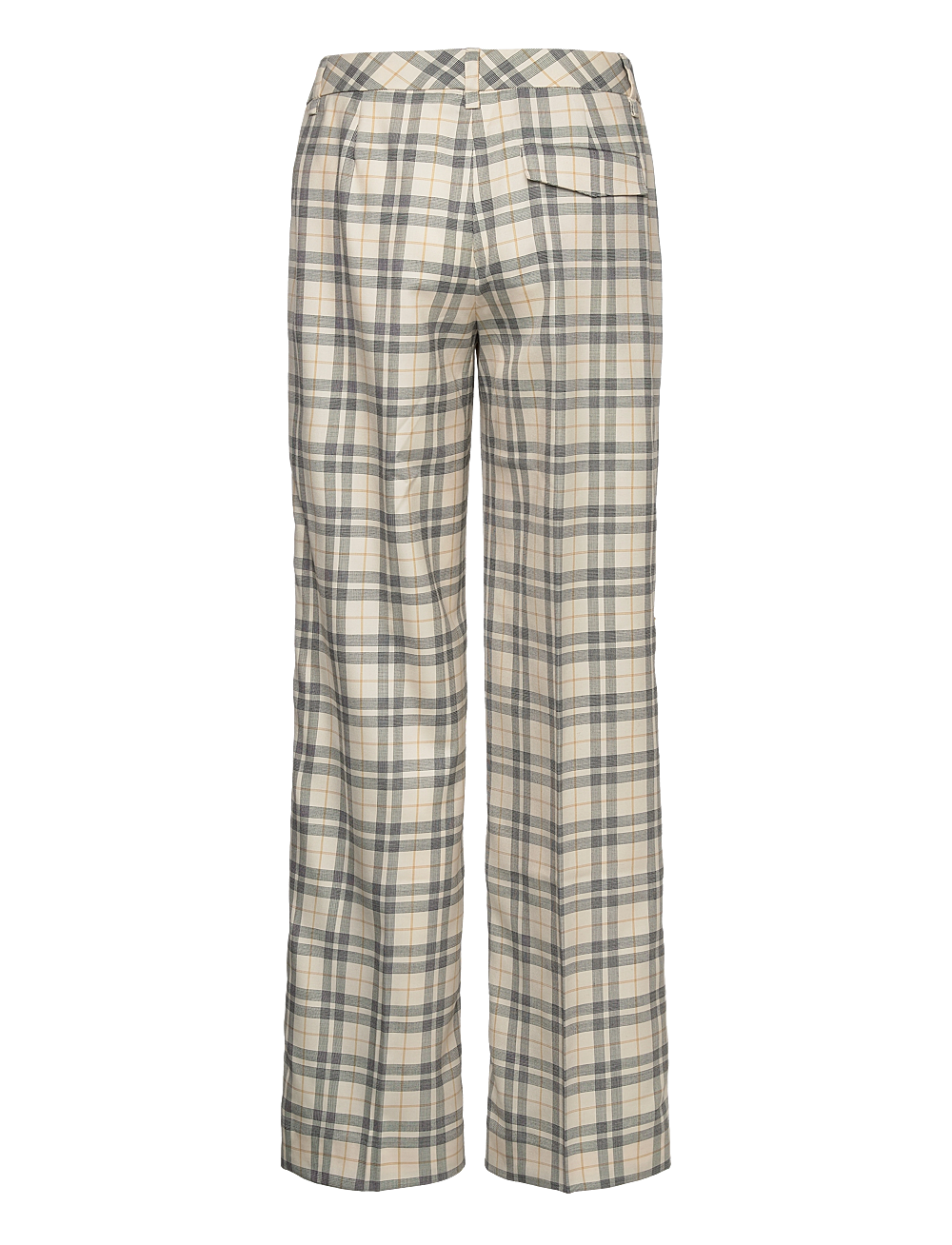 GANT - LOW RISE STRAIGHT CHECKED PANTS - rette bukser - linen - 1