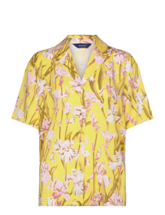 GANT REL IRIS PRINT SS PYJAMA SHIRT - Kortermede skjorter - CANARY YELLOW / yellow