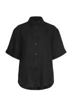 REL LINEN SS SHIRT - BLACK