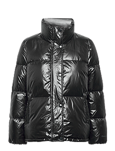 GANT D1. CROPPED DOWN JACKET - Vinterjakker - EBONY BLACK / black