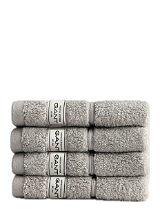 GANT PREMIUM TOWEL 30X30 4-PACK - GANT Home - HEATHER GREY / grey