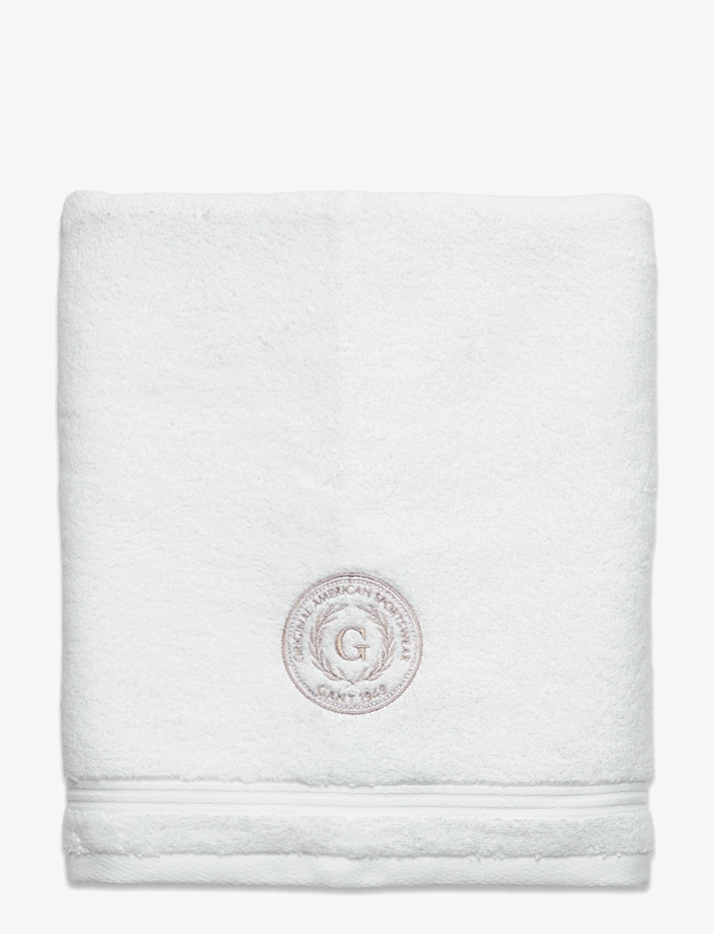 GANT - CREST TOWEL 50X70 - håndklær - white - 0