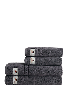 GANT 4-PACK ARCHIVE SHIELD TOWEL - GANT Home - ANCHOR GREY / grey