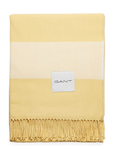 GANT WOOL BLEND THROW - GANT Home - LEMON / yellow