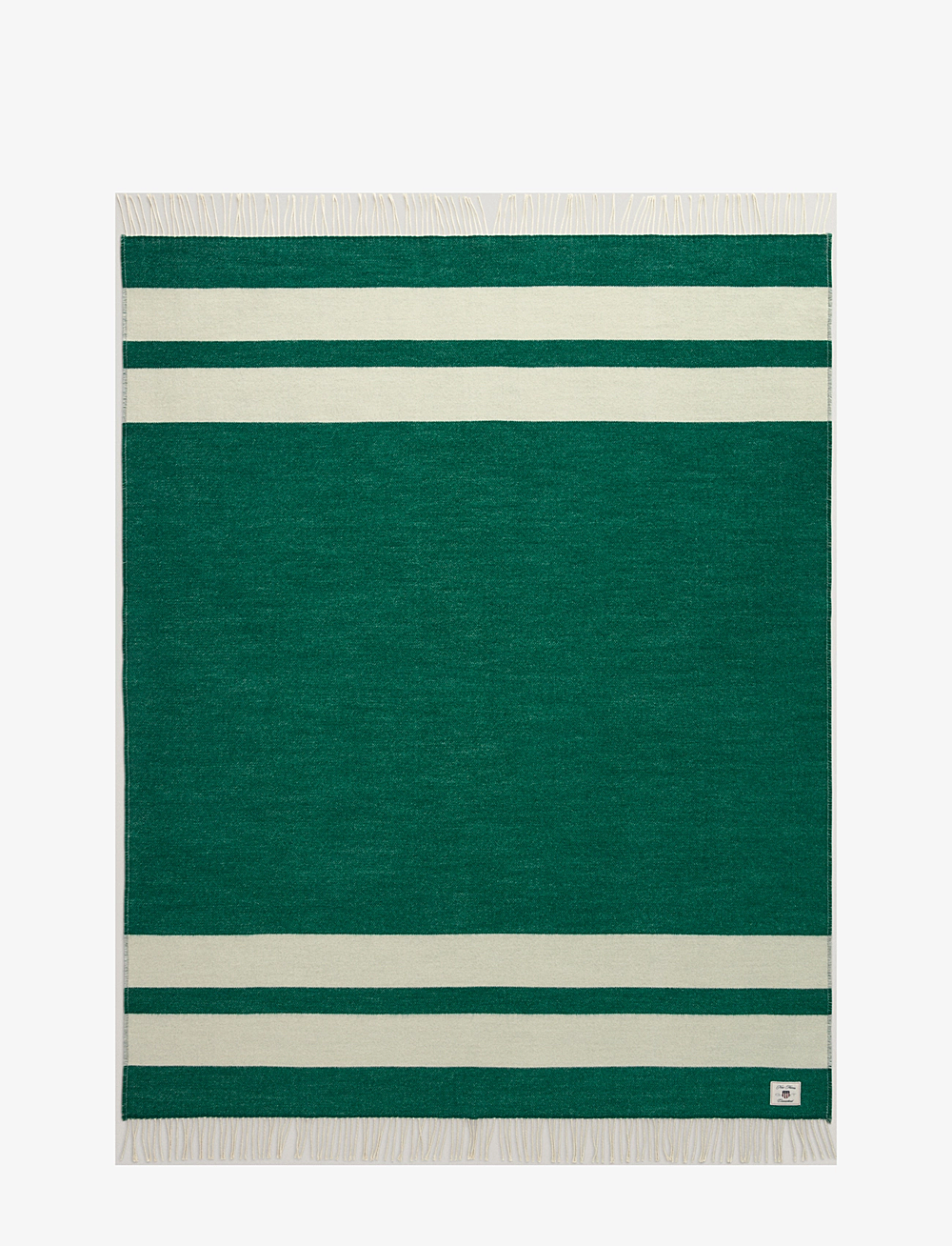 GANT - STRIPE WOOL THROW - tepper & pledd - deep forest - 1