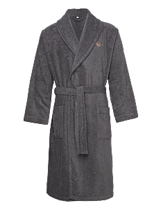 GANT ARCHIVE SHIELD TERRY ROBE - GANT Home - ANCHOR GREY / grey