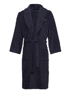 GANT ARCHIVE SHIELD TERRY ROBE - GANT Home - EVENING BLUE / navy