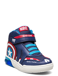 GEOX J GRAYJAY BOY C - Sneakers - NAVY/RED / multi