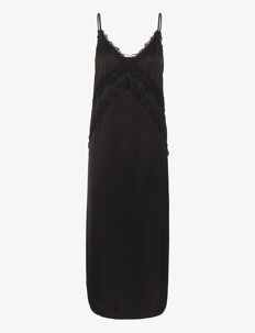 Gestuz SachiGZ slip dress - Selskapskjoler - BLACK / black