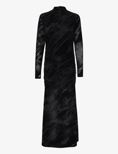 Gestuz FlikkaGZ long dress - Selskapskjoler - BLACK / black