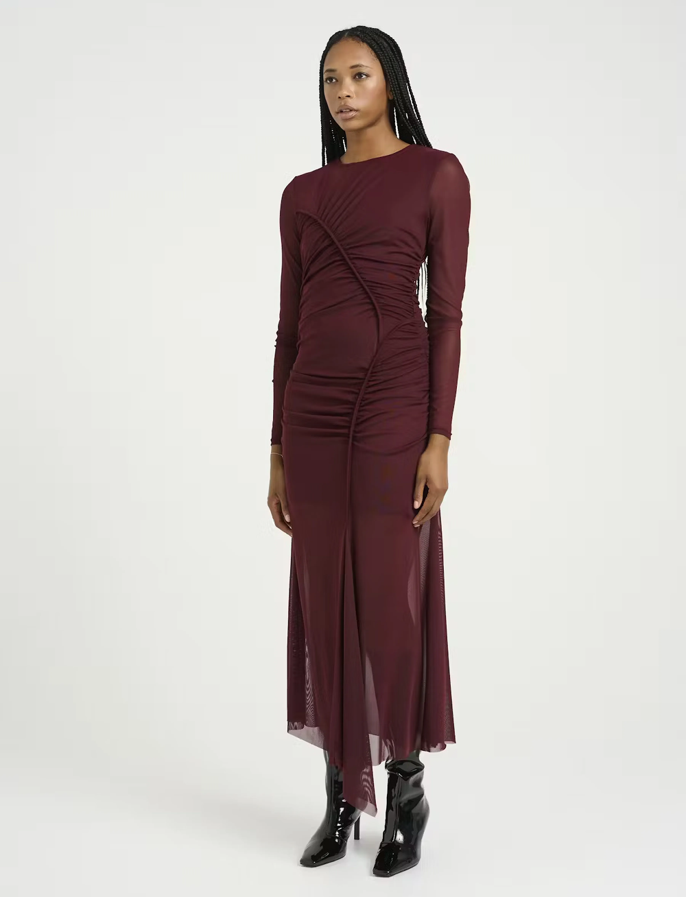 Gestuz - MessiGZ ls long dress - selskapskjoler - blood red - 0