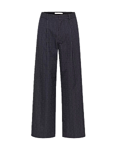 Gestuz DaciaGZ HW pants - Bukser - DARK NAVY PINSTRIPE / navy