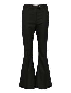 Gestuz GZpauline HW flared pants - Bukser - BLACK / black