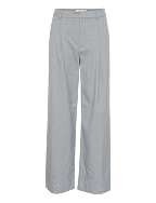 GZpaulia melange MW wide pants - GREYBLUE MELANGE