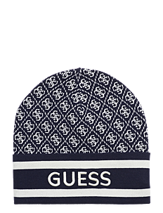 GUESS Jeans SEVYN 4G LOGO BEANIE SWTR - Hatter & Luer - SUITING BLUE CREA / navy