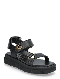 GUESS LANARA - Flate sandaler - BLACK / black