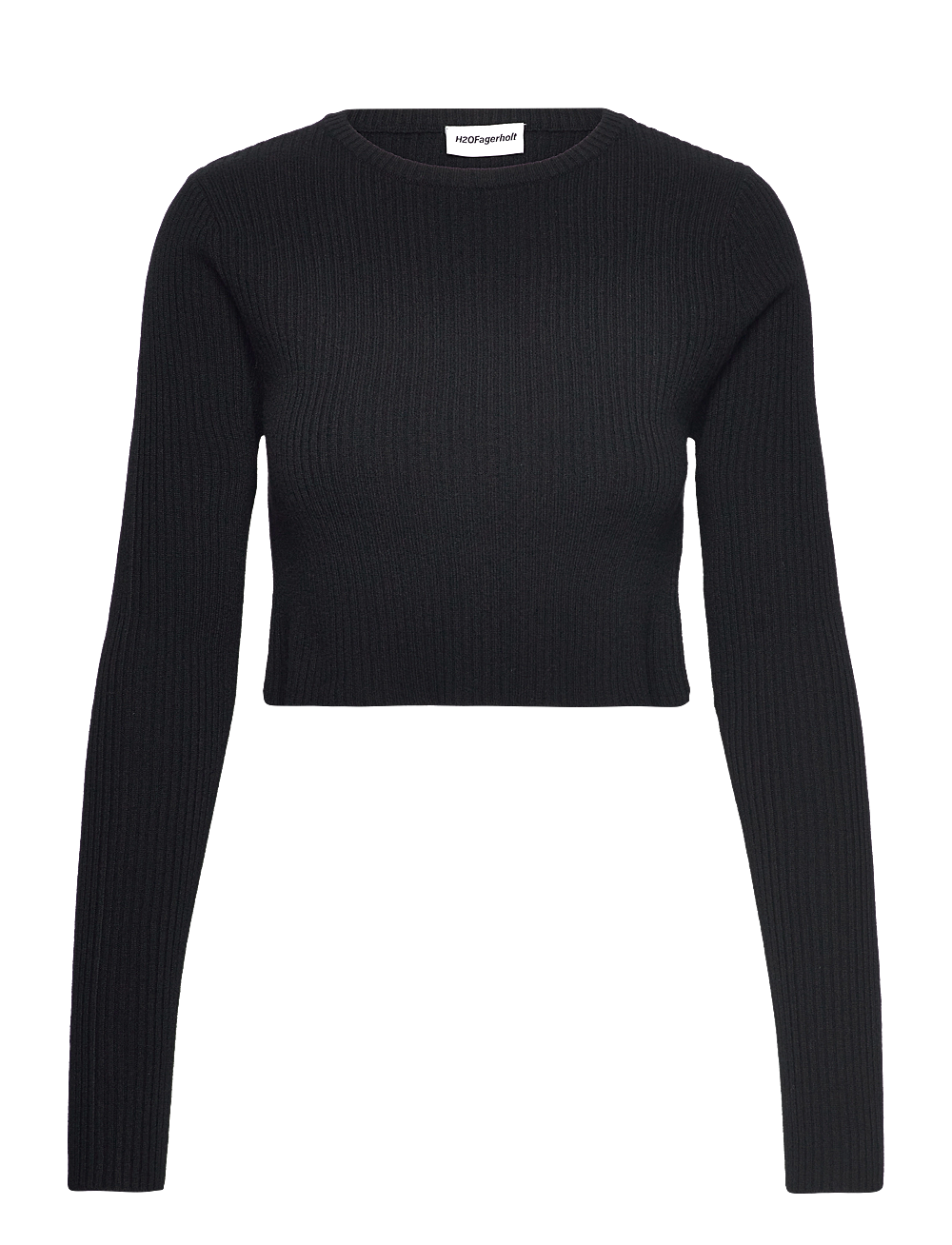 H2O Fagerholt - Georgie Cropped - strikkegensere - black - 0