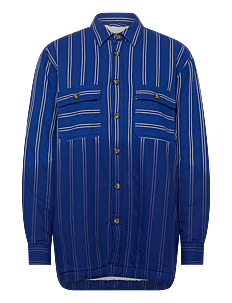 H2O Fagerholt Como Pile Shirt - H2O Fagerholt - BLACK/BLUE STRIPE / blue