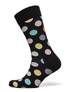 Happy Socks Big Dot Sock - Treningssokker - BLACK / black