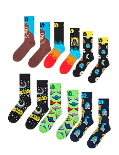 Happy Socks Star Wars™ 6-Pack Gift Set - Treningssokker - WHITE / multi