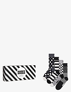 Happy Socks 4-Pack Classic Black & White Socks Gift Set - Treningssokker - BLACK / black