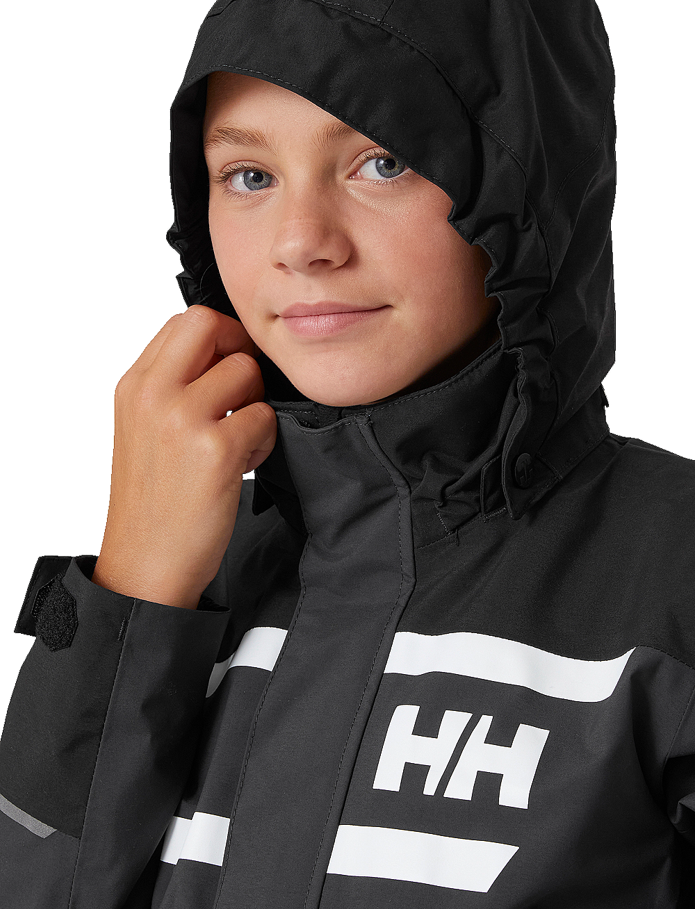 Helly Hansen - JR SALT PORT 2.0 JACKET - skall- og regnjakker - ebony - 4