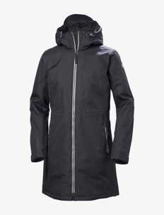 Helly Hansen W WESTPORT INS COAT - Kåper - EBONY / grey