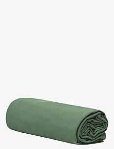 Høie of Scandinavia  Frøya Stonewashed Formfitted Sheet - Tekstiler - DUSTY GREEN / green