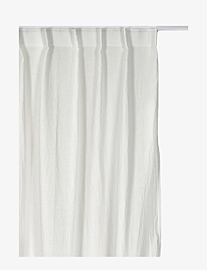 Himla Sunrise Curtain with heading tape - Tekstiler - WHITE / white