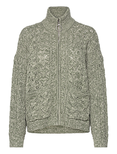 HOLZWEILER Tine Bloom Cardigan - Kolleksjoner - GREEN MIX / khaki/green