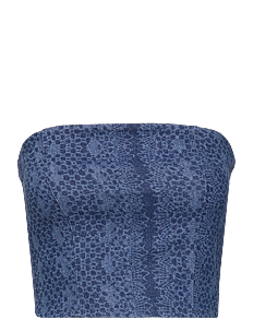 Hosbjerg Karin Patch Top - Klær - DENIM / blue