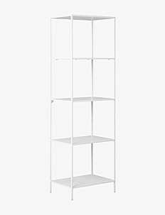 House Nordic Rasa - Shelf, 5 shelves, white frame 51x35x170 cm - Møbler - WHITE / white