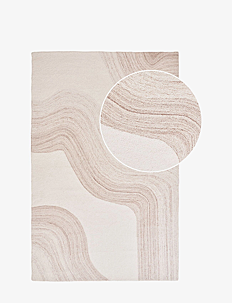 House Nordic Trine - Rug, hand tufted, light brown/ivory 160x230 cm - Tekstiler - LIGHT BROWN / IVORY / beige