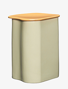 Hübsch Amare Canister with Lid - Glasskrukker - BROWN,SAND / beige