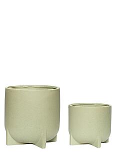 Hübsch Split Pots - Utendørs - GREEN / green