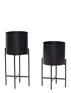 Hübsch Airy Pots - Utendørs - BLACK / black