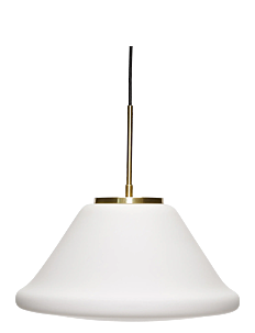 Hübsch Muse Pendant Triangular - Lamper - WHITE / white