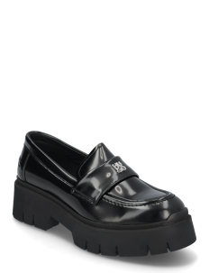 HUGO Kris_Loafer_BRPU - Mokasiner med hæl - BLACK / black