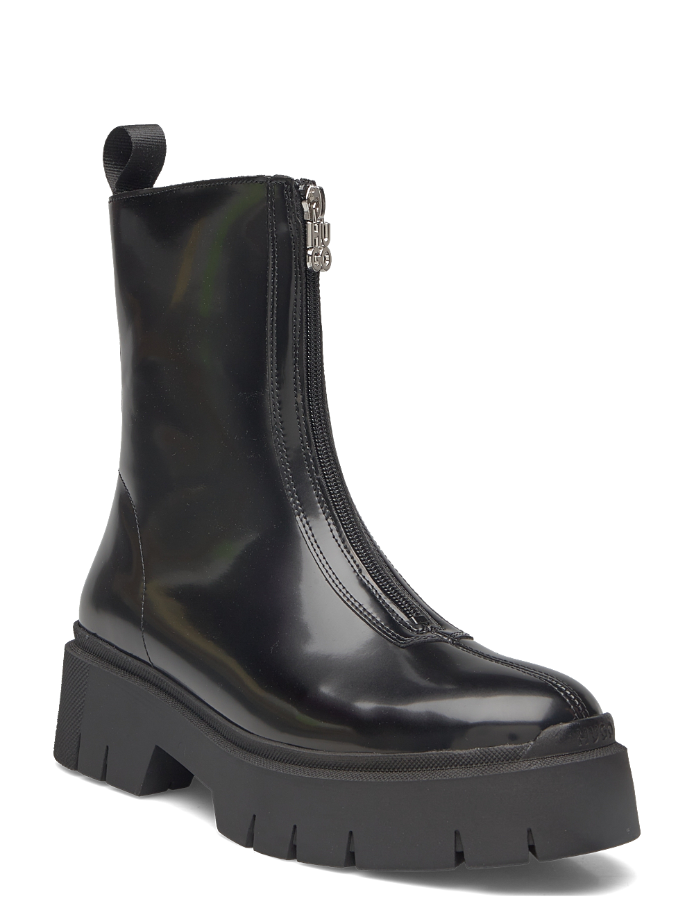 HUGO - Kris_ZipBootie_BRPU - flate ankelboots - black - 0