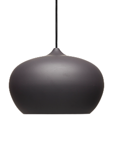 humble LIVING Apple large pendant - Lamper - MATT BLACK / black