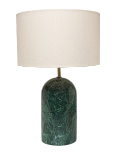 humble LIVING Flair Green Marble Table Lamp - Lamper - GREEN, NATURAL / green