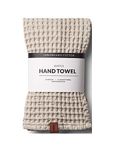 Humdakin Waffle Hand Towel - Julegaver til kvinner - LIGHT STONE / cream