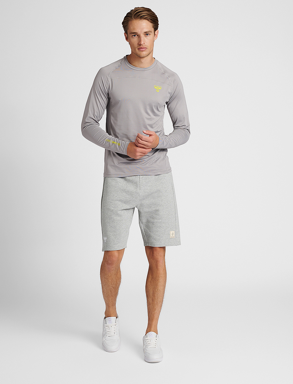 Hummel - hmlGG12 SWEAT SHORTS - underdeler - grey melange - 0